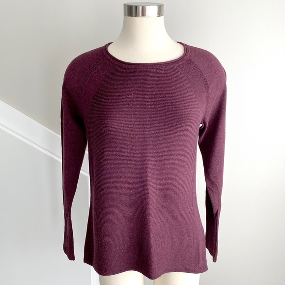 LL Bean Studio Tunic Sweater in Burgundy - Size M - Picture 1 of 8